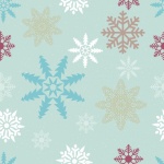 Snowflake Winter Pattern Background