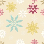 Snowflake Winter Pattern Background