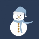 Snowman Christmas Background