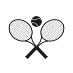 Tennis Racket Silhouette Clipart