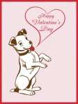 Valentine Cute Dog Card