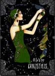Vintage Flapper Woman Holiday