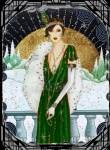 Vintage Flapper Woman Holiday