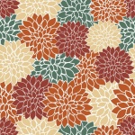 Vintage Floral Dahlia Pattern