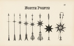 Vintage Arrows North Pole Illustration