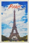 Vintage Travel Poster Paris