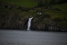 Waterfall Landscape In Iceland