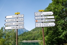 Signposts, French Alps, Signs
