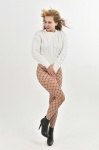 Woman, White Sweater, Pantyhose