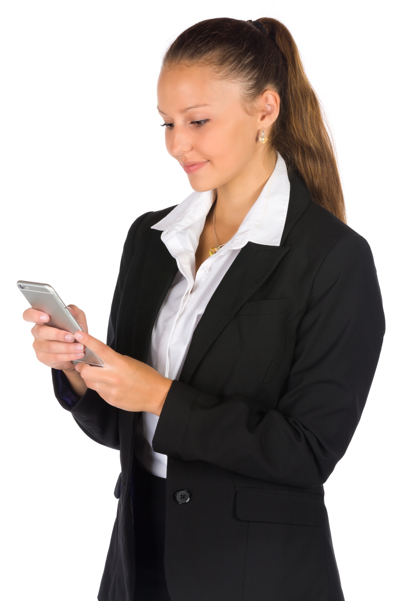 Businesswoman Holding Phone