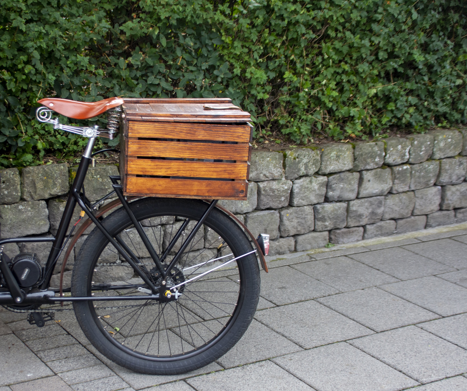 Wooden Crate On Bike
