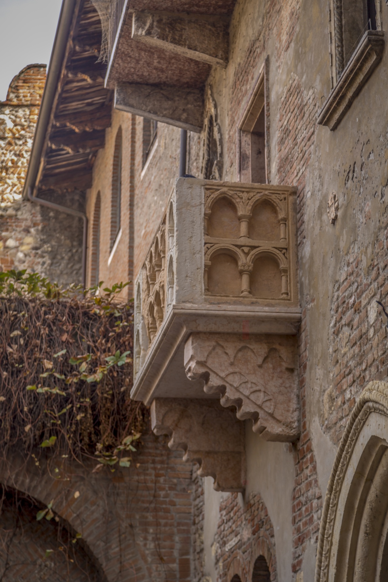 Juliet Capulet's Brick Balcony