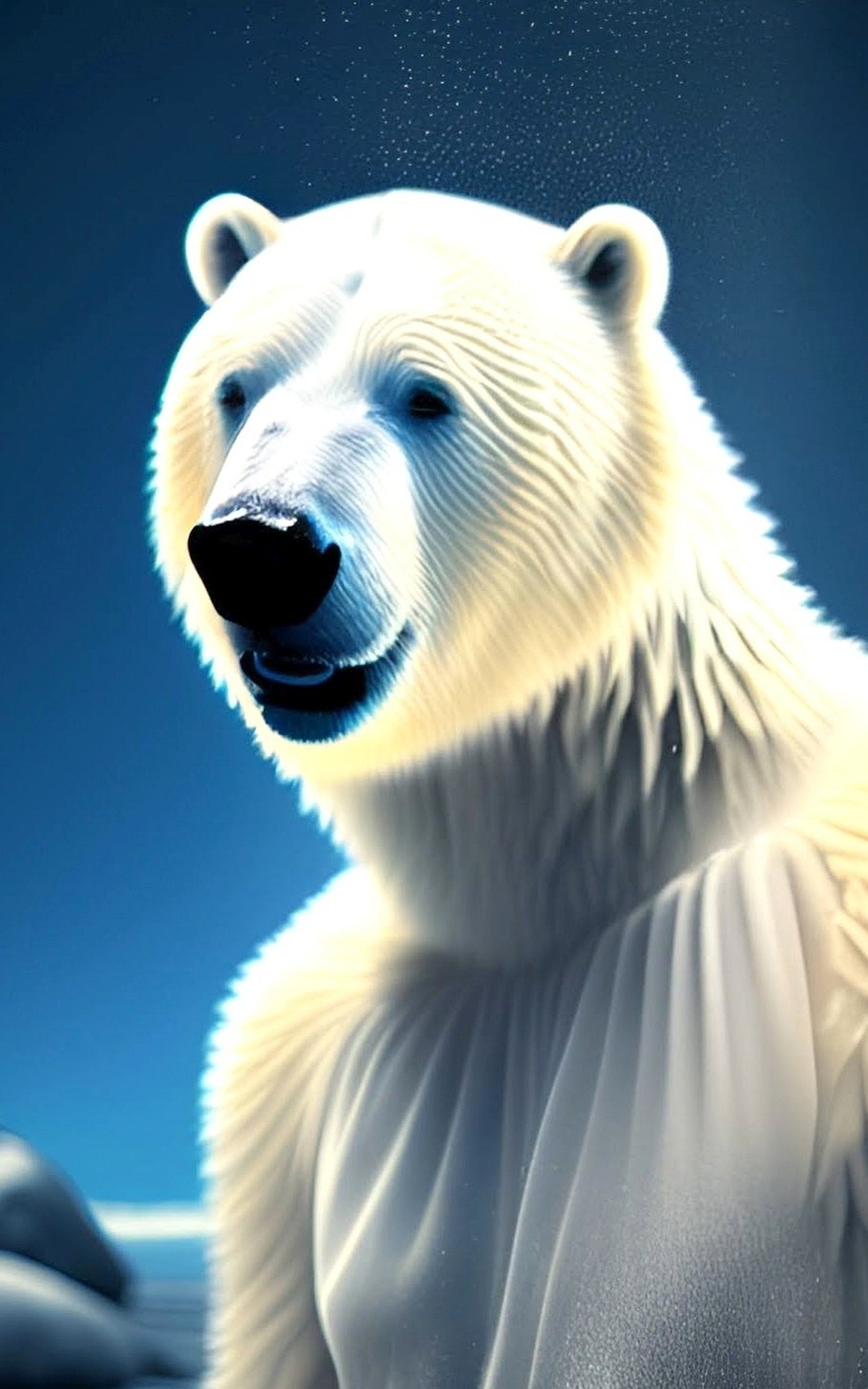 Polar Bear In Eveningwear