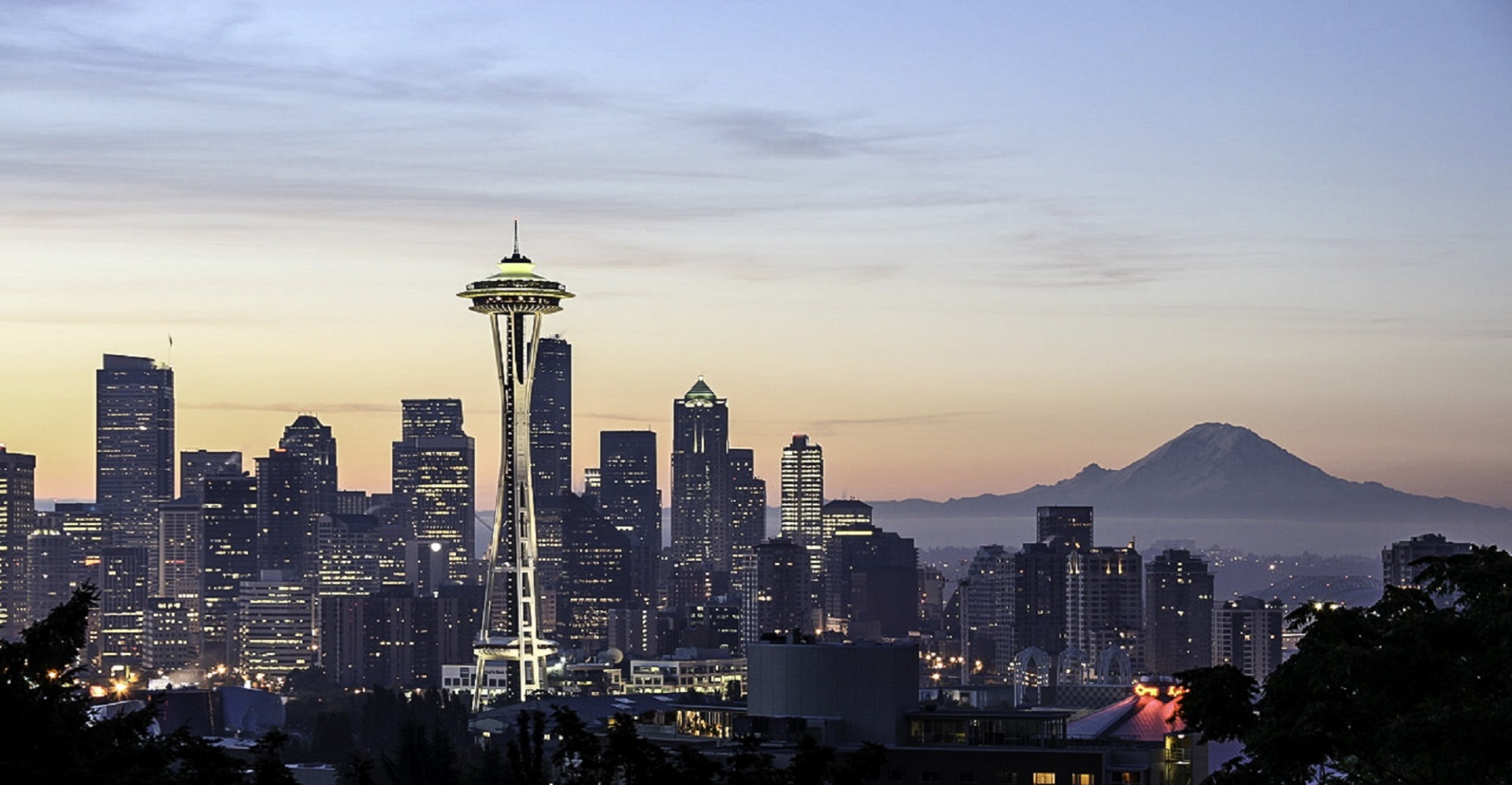 Seattle Washington's Skyline with the Space Needle