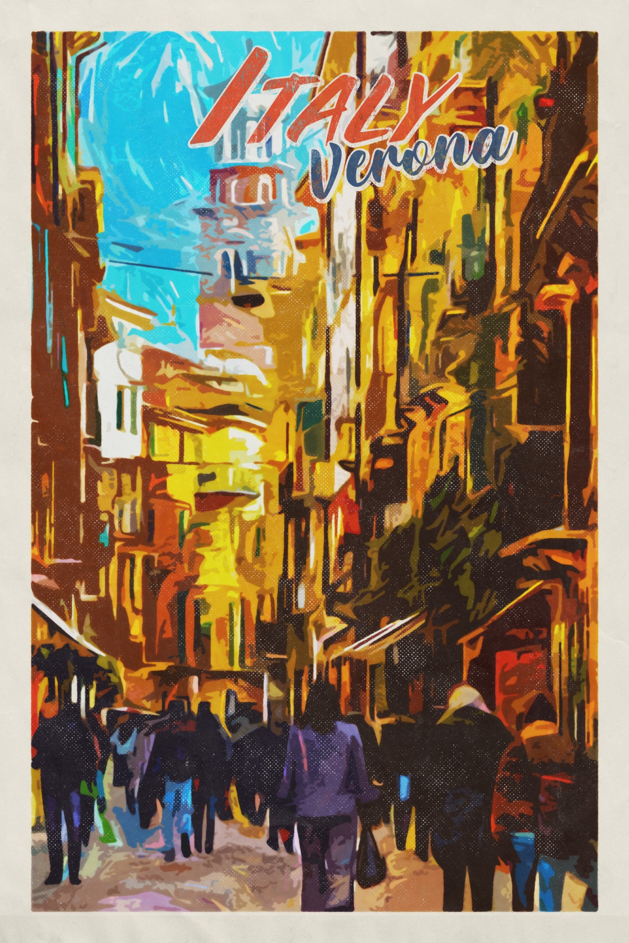 Vintage Travel Poster Italy