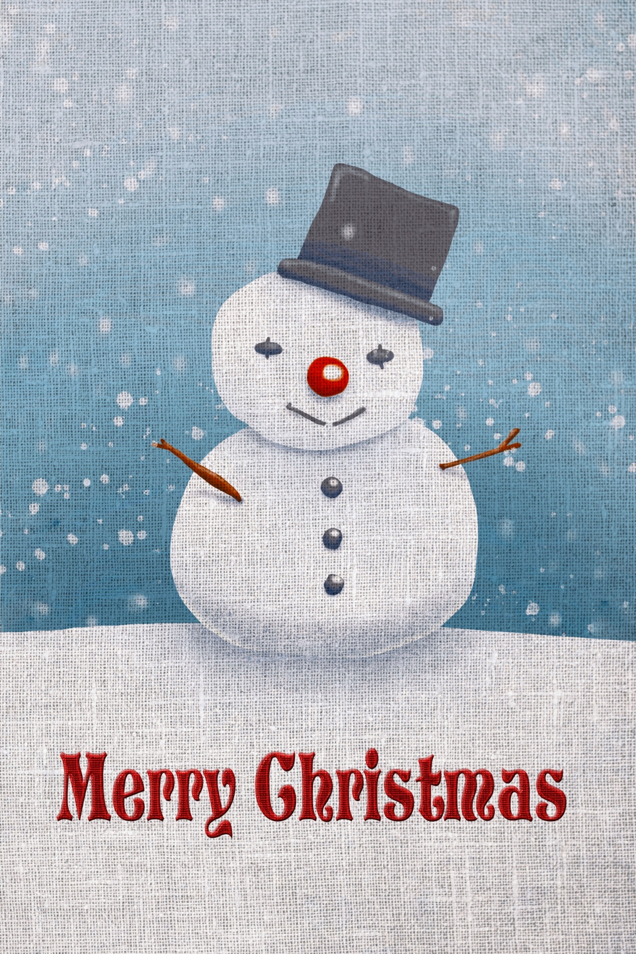 Christmas Snowman Background