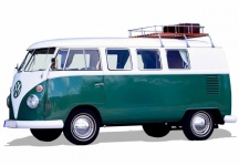 Car, Volkswagen Bus, Oldtimer