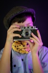 Boy, Camera, Photographer, Vintage