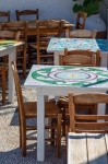Chairs And Tables In Greece