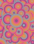 Circles Retro Abstract Wallpaper