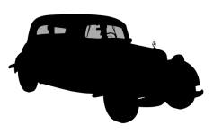 Clipart, Silhouette Black Car