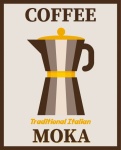 Coffee Pot Italian Poster