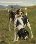 Dogs Vintage Art Painting