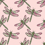 Dragonfly Pattern Wallpaper
