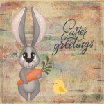 Easter Greeting Rabbit