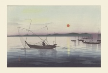 Fishing Boats Japanese Vintage Art
