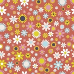 Floral Retro 70s Wallpaper