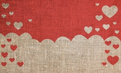 Heart Cloud Textile Background