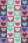 Hearts Pattern Textile Background