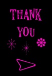 Hot Pink Retro Thank You