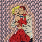 1950 Character Couple Valentine