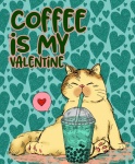 Coffee Cat Valentine
