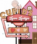Retro Vintage Cupid Love Lodge