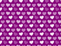White And Purple Hearts