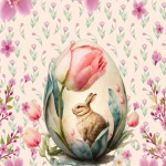 Vintage Rabbit Easter Egg