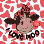 Valentine Cow