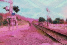 Railroad Tracks Landscape