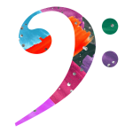 Abstract Bass Clef PNG