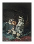 Cat Kitten Vintage Art
