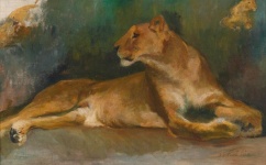 Lioness Vintage Art