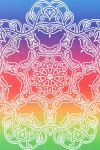 Mandala Pattern Vintage Background
