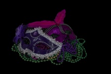 Mardi Gras Beads Mask