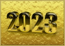 New Year, 2023, Gold
