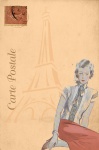 Paris France Vintage Postcard