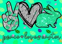 Peace Love Easter Poster