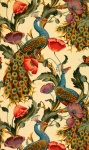 Peacock Vintage Wallpaper Pattern
